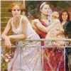 Image 2 : Pino (1939-2010), "Waiting on the Balcony" Artist Embellished Limited Edition on