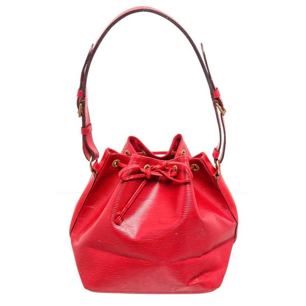 Louis Vuitton Red Epi Leather Noe GM Drawstring Shoulder Bag