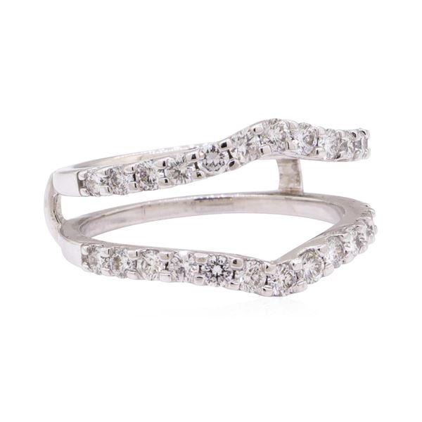 0.90 ctw Diamond Ring Guard - 14KT White Gold