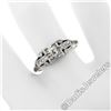 Image 3 : Art Deco Platinum 0.50 ctw Old European Diamond Engagement Ring