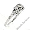 Image 6 : Art Deco Platinum 0.50 ctw Old European Diamond Engagement Ring