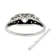 Image 9 : Art Deco Platinum 0.50 ctw Old European Diamond Engagement Ring