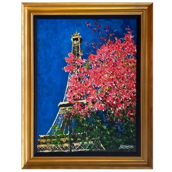 Howard Behrens (1933-2014), "Paris in the Spring" Hand Signed Original Painting