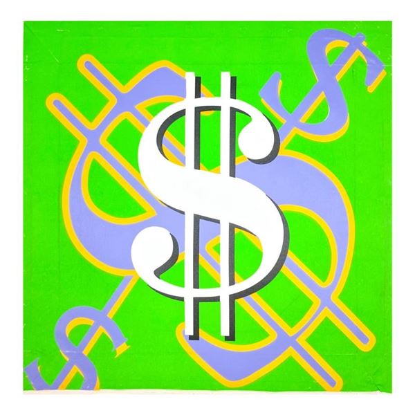 Steve Kaufman (1960-2010), "Dollar Sign (State 6)" Hand Signed and Numbered Limi