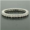 Image 2 : 18K White Gold 1.0 ctw F VS1 Round Brilliant Prong Set Diamond Eternity Band Rin