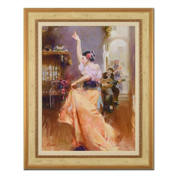 Pino (1939-2010), "Isabella" Framed Limited Edition Artist-Embellished Giclee on