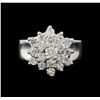 Image 2 : 14KT White Gold 1.55 ctw Diamond Ring