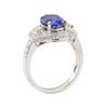 Image 4 : 2.88 ctw Tanzanite and Diamond Ring - 14KT White Gold