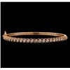 Image 1 : 14KT Rose Gold 1.59 ctw Diamond Bracelet
