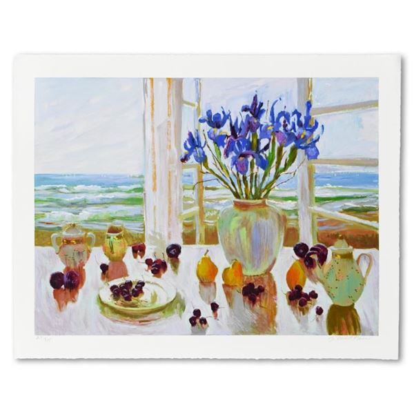 S. Burkett Kaiser,  Late Afternoon Irises  Limited Edition, Numbered and Hand Si