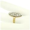 Image 4 : Platinum & 14k Yellow Gold Old Rose Cut Diamond Marquise Ring