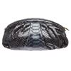 Image 2 : MCM Navy Blue Python Snakeskin Clutch Bag