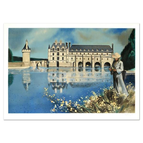 Robert Vernet Bonfort, "Yellow Flowers" Limited Edition Lithograph, Numbered and