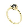 Image 4 : 0.69 ctw Blue Sapphire and Diamond Ring - 14KT Yellow Gold