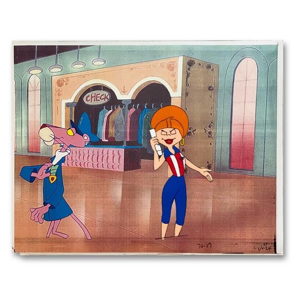 The Pink Panther Show Original Production Cel and Production Sketch. Includes le