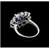 Image 3 : 14KT White Gold 3.36 ctw Tanzanite and Diamond Ring