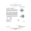 Image 5 : 1.16 ctw Oval Mixed Emerald And Round Brilliant Cut Diamond Ring - 14KT White Go