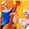 Image 2 : Yuroz, "The Cello" Hand Signed Limited Edition Serigraph on Canvas with Certific