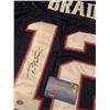 Image 3 : TOM BRADY SIGNED NEW ENGLAND PATRIOTS JERSEY (MOUNTED MEMORIES COA)