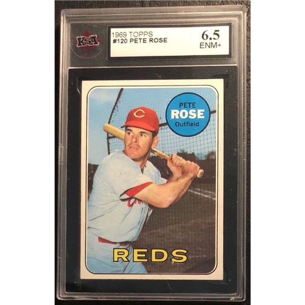 1969 TOPPS #120 PETE ROSE (KSA 6.5)