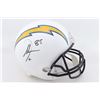Image 1 : Antonio Gates Signed Chargers Full-Size Helmet (Beckett COA)