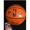 Image 2 : CLYDE DREXLER & HAKEEM OLAJUAWON DUAL SIGNED NBA BASKETBALL (JSA COA)