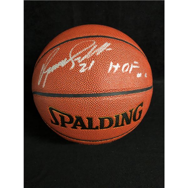 DOMINIQUE WILKINS SIGNED NBA SPALDING BASKETBALL (SCHWARTZ HOLO)