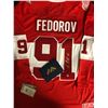 Image 1 : SERGEI FEDEROV SIGNED DETROIT RED WINGS CCM JERSEY (MEMORABLE AUTHENTIC COA)