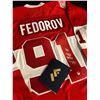 Image 2 : SERGEI FEDEROV SIGNED DETROIT RED WINGS CCM JERSEY (MEMORABLE AUTHENTIC COA)