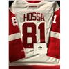 Image 1 : MARIAN HOSSA SIGNED DETROIT RED WINGS REEBOK JERSEY (MEMORABLE AUTHENTIC COA)