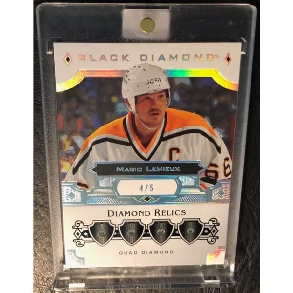 2017-18 UPPER DECK #BDB-ML MARIO LEMIUEX DIAMOND RELICS 4/5