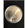 Image 2 : 1975 CANADA Queen Elizabeth II Olympics Montreal SWIMMING Silver $5 Coin