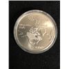 Image 1 : 1974 CANADA Queen Elizabeth II Olympics Montreal MAP OF THE WORLD (MULE) Silver $5 Coin