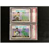 Image 1 : 1971 O-PEE-CHEE #255 JOHN BUCYK (PSA 6) & #253 PHIL ESPOSITO (PSA 9 OC)