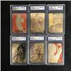Image 1 : (6) KOBE BRYANT 23KT GOLD TRADING CARD LOT