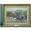 Oil Painting Art of Horse and Carriage #1563908