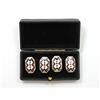 Image 1 : Art Deco 14Kt Gold Enameled Cufflinks #1564285