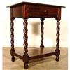 Image 1 : VICTORIAN BARLEY JACOBEAN NIGHTSTANDS TABLE #1564366