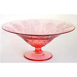 Cambridge Elegant Glass Etched Centerpiece Bowl#1581978