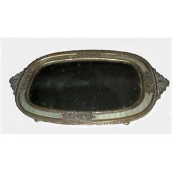 Apollo Guilloche, Brass & Glass Vanity Mirror #1582047