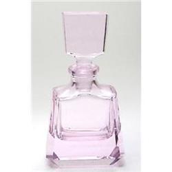 Lilac Pink Lead Crystal Perfume Bottle #1582080