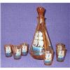 Image 1 : Pink French Glass SHIPS Decanter Set #1582086