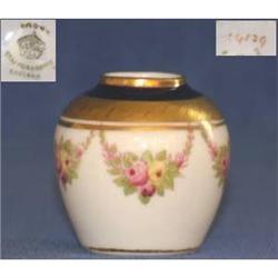 Crown Staffs. Miniature Hand Painted Vase. #1582140