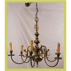French Vintage Chandelier Fish Double Eagle #1582187