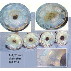 Antique Opalescent  Knob Set  Federal Furn #1582197