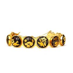 Vintage Mixed Metal Damascene Bracelet #1582224