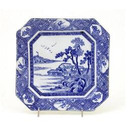19C Japanese Blue & White Imari Transfer Print #1582231