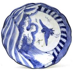 5 Old Japanese Blue & White Imari Bowl #1582260