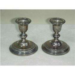 Whiting Sterling Candlesticks Sku2314 #1582289