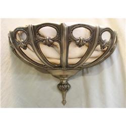 A pair of alabaster and bronze sconces #1582324